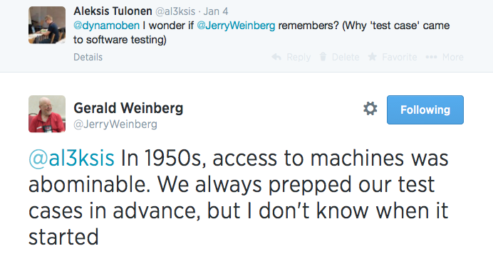Jerry Weinberg Twitter